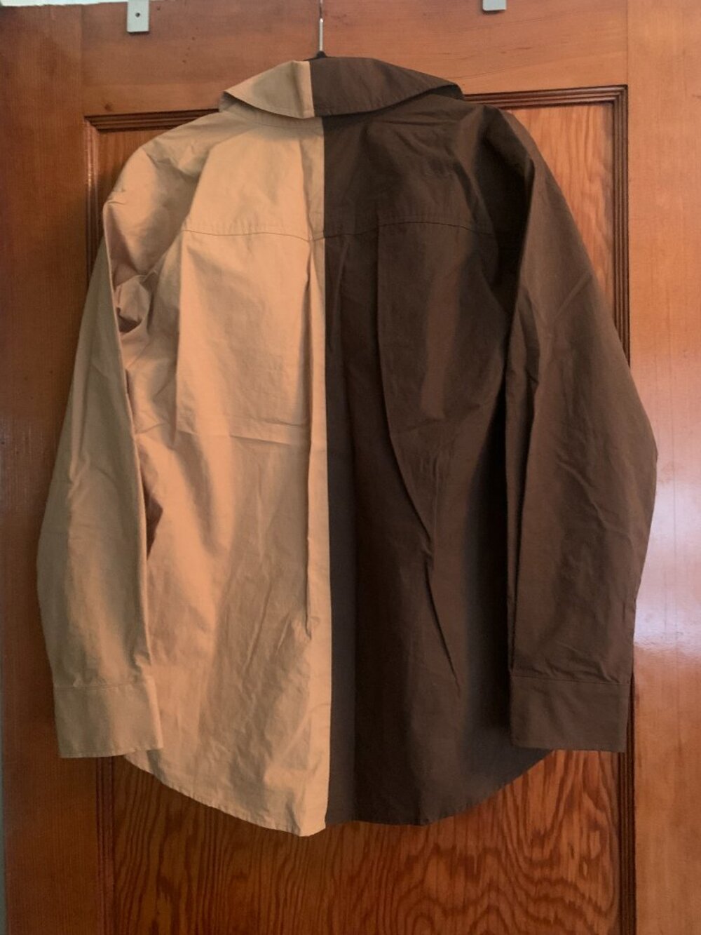 DONNI duo pop button down Camel/Brown XS - Picture 6 of 8